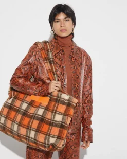 Check Teddy Bag | Orange^STIEGLITZ Sale