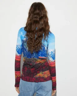 Dusa Longsleeve Top | Blue^STIEGLITZ Store