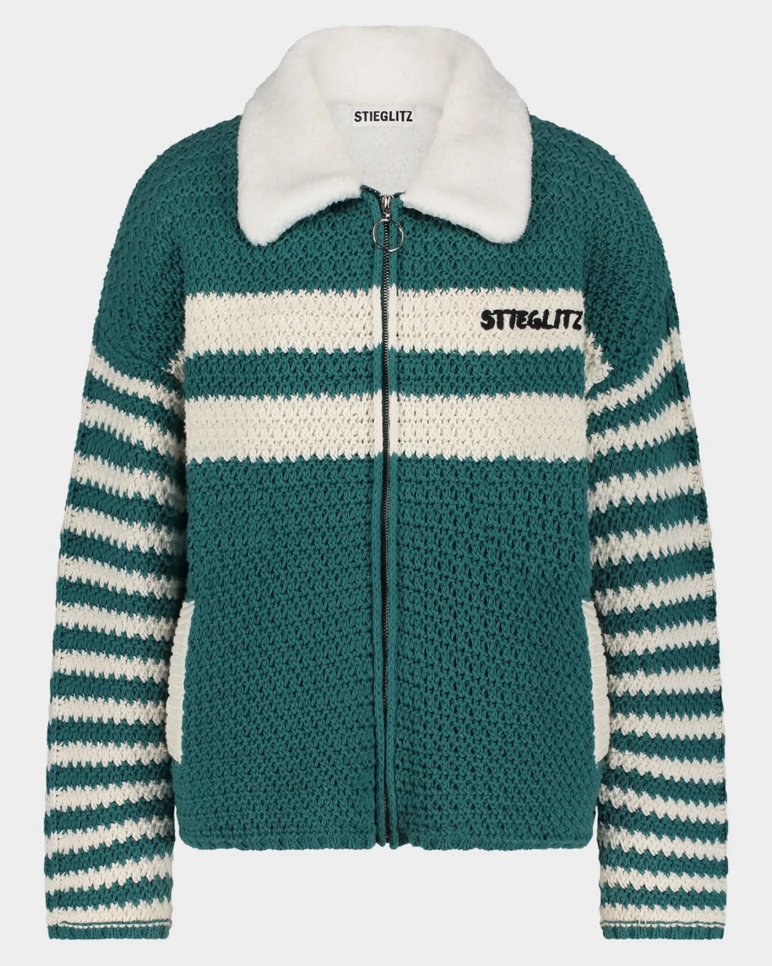 Kayden Crochet Jacket | Green^STIEGLITZ Best Sale