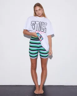 Leah Biker Short | Blue^STIEGLITZ Hot