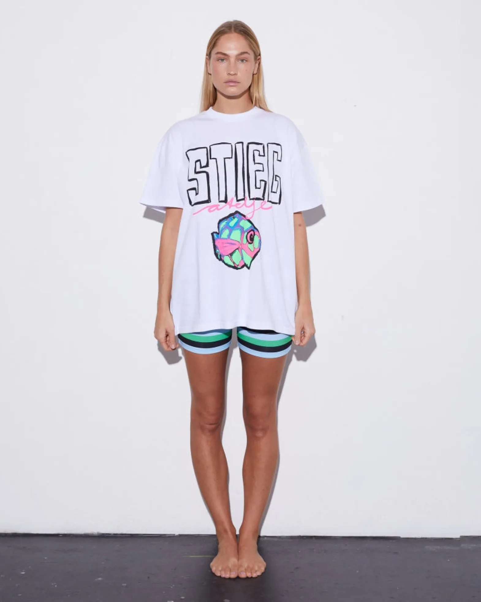 Leah Biker Short | Blue^STIEGLITZ Hot