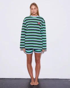 Leah Biker Short | Blue^STIEGLITZ Hot