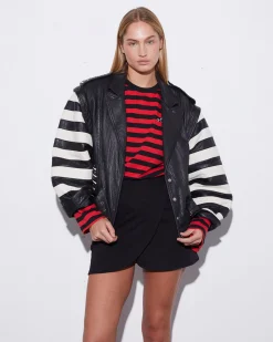 Leather Gael Biker Jacket | Black^STIEGLITZ Store