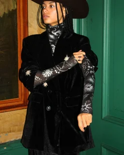 Natalia Velvet Broek | Black^STIEGLITZ Store