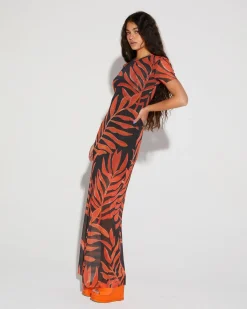 Tais Mesh Jurk | Orange^STIEGLITZ Best Sale