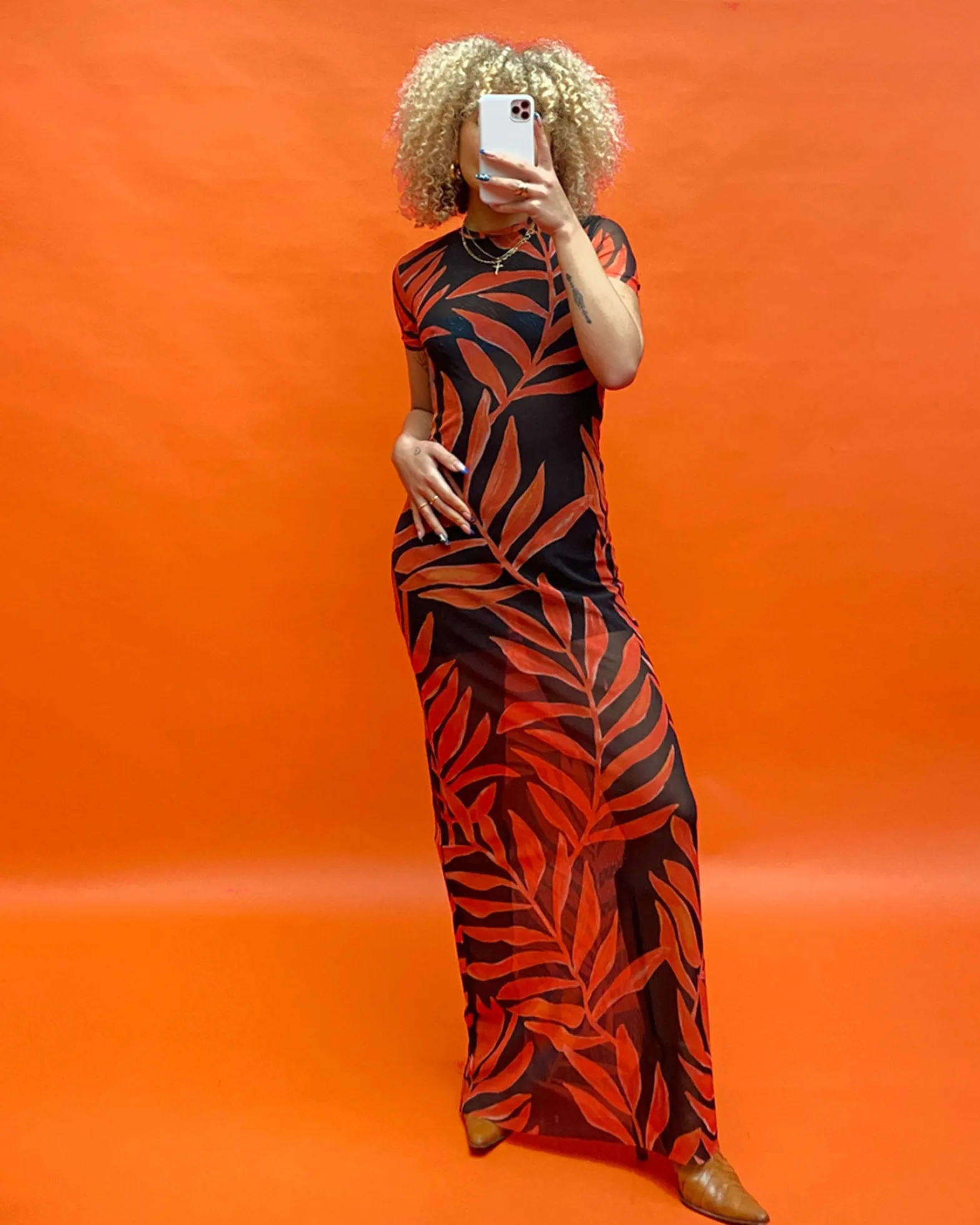 Tais Mesh Jurk | Orange^STIEGLITZ Best Sale