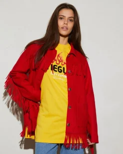 Wool Fringe Jacket | Red^STIEGLITZ Flash Sale