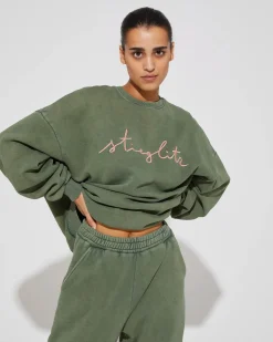 Worn Out Sweater | Green^STIEGLITZ Discount